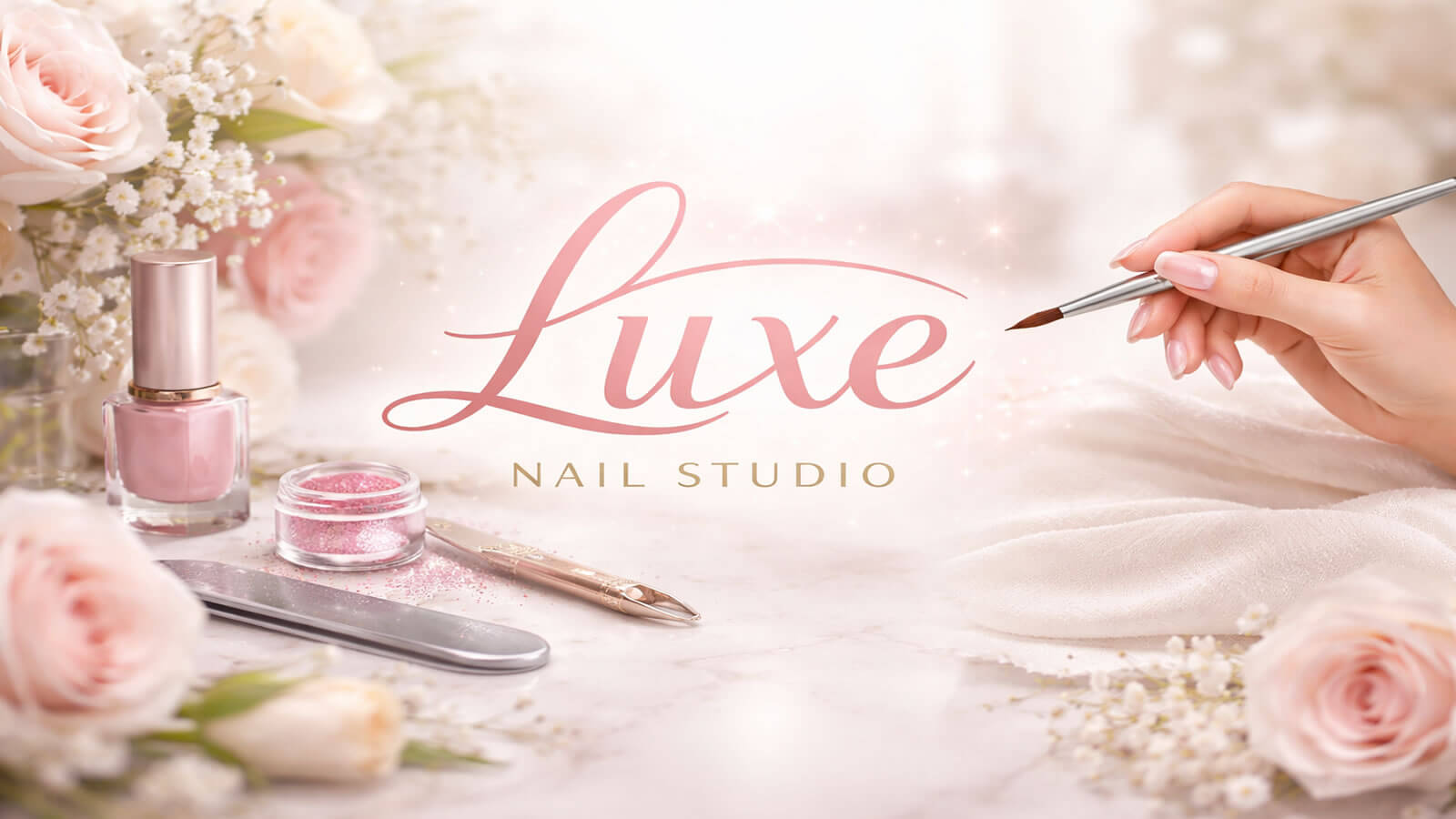 Luxe nail studio hero banner